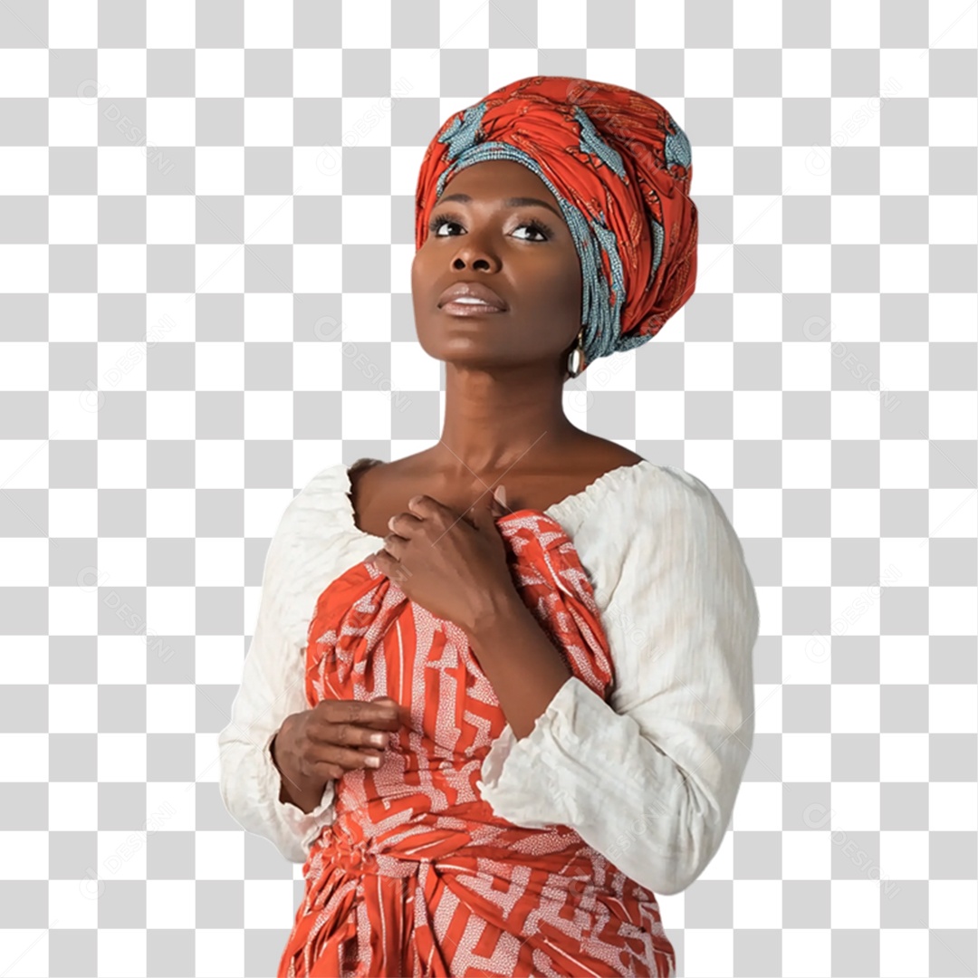 Imagem Mulher Negra Dia da Consciência Negra PNG Transparente