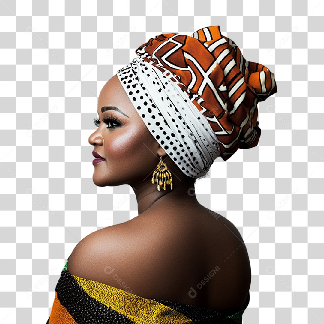 Imagem Mulher Negra Dia da Consciência Negra PNG Transparente