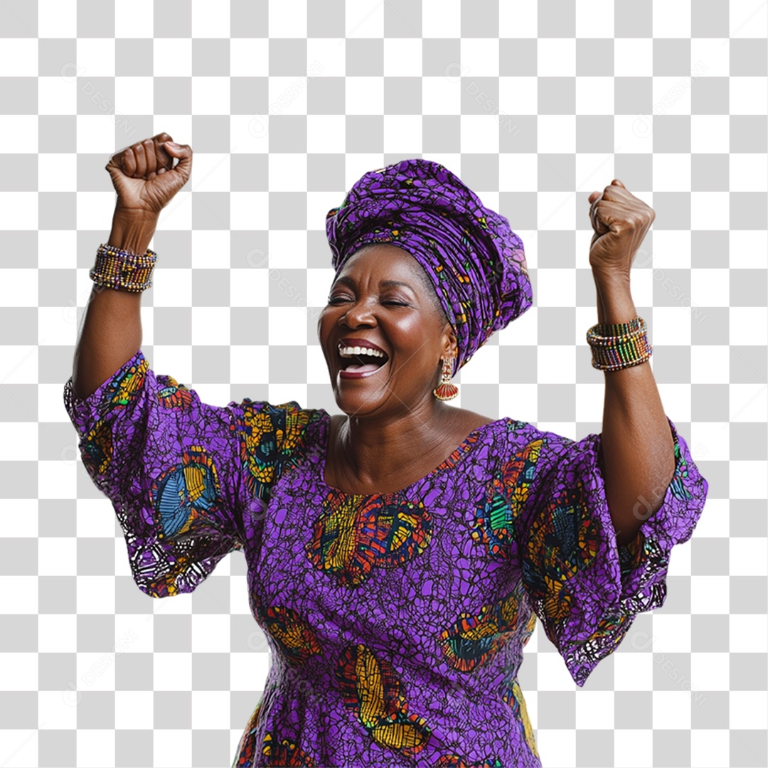 Imagem Mulher Negra Dia da Consciência Negra PNG Transparente