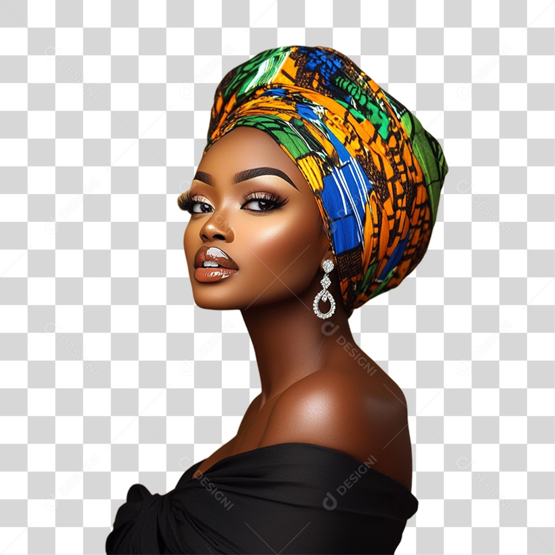 Imagem Mulher Negra Dia da Consciência Negra PNG Transparente