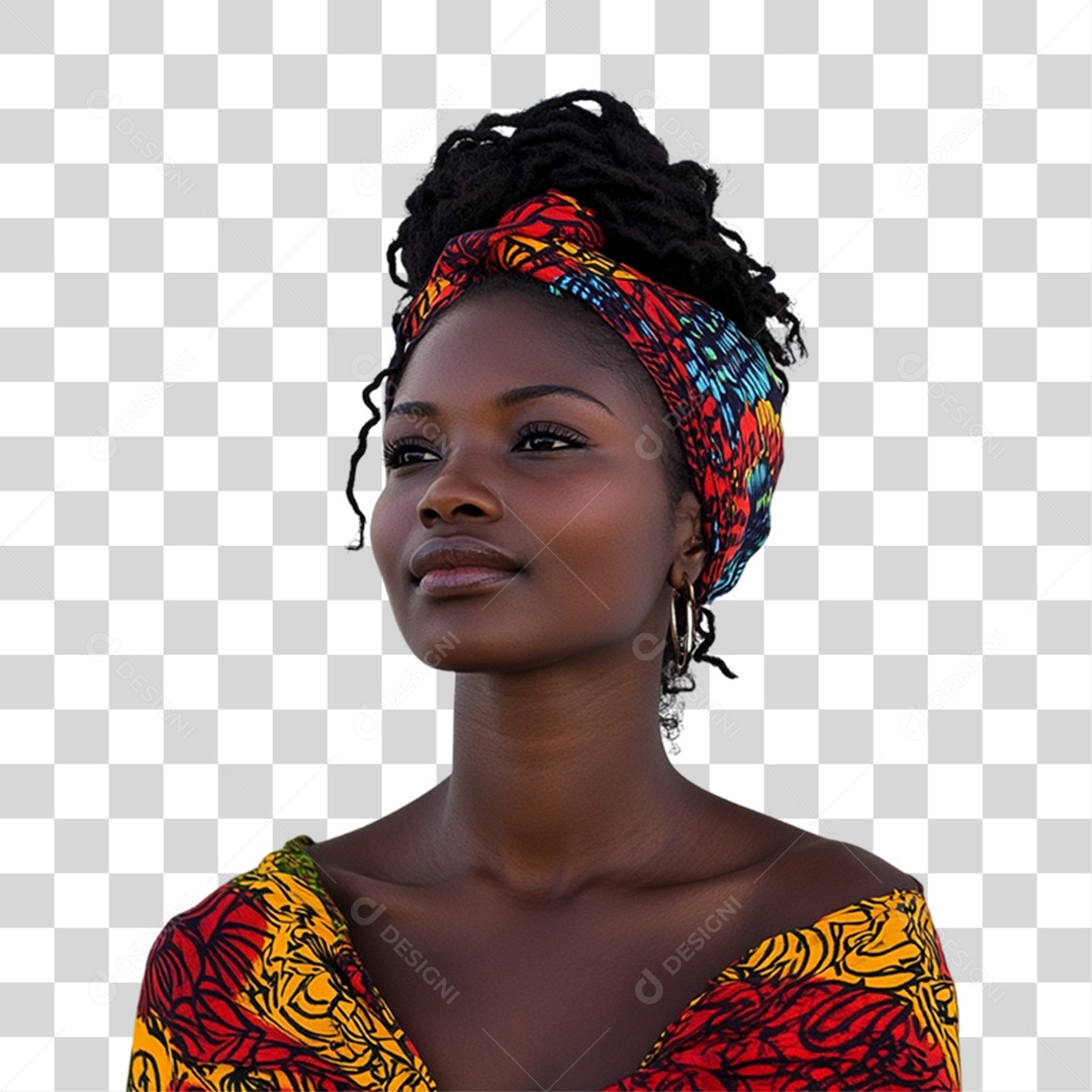 Imagem Mulher Negra Dia da Consciência Negra PNG Transparente