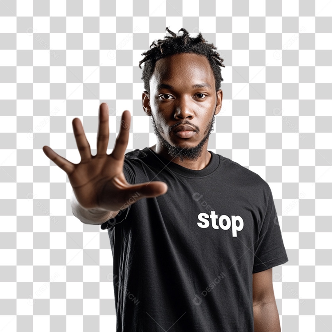 Imagem Homem Negro Dia da Consciência Negra PNG Transparente