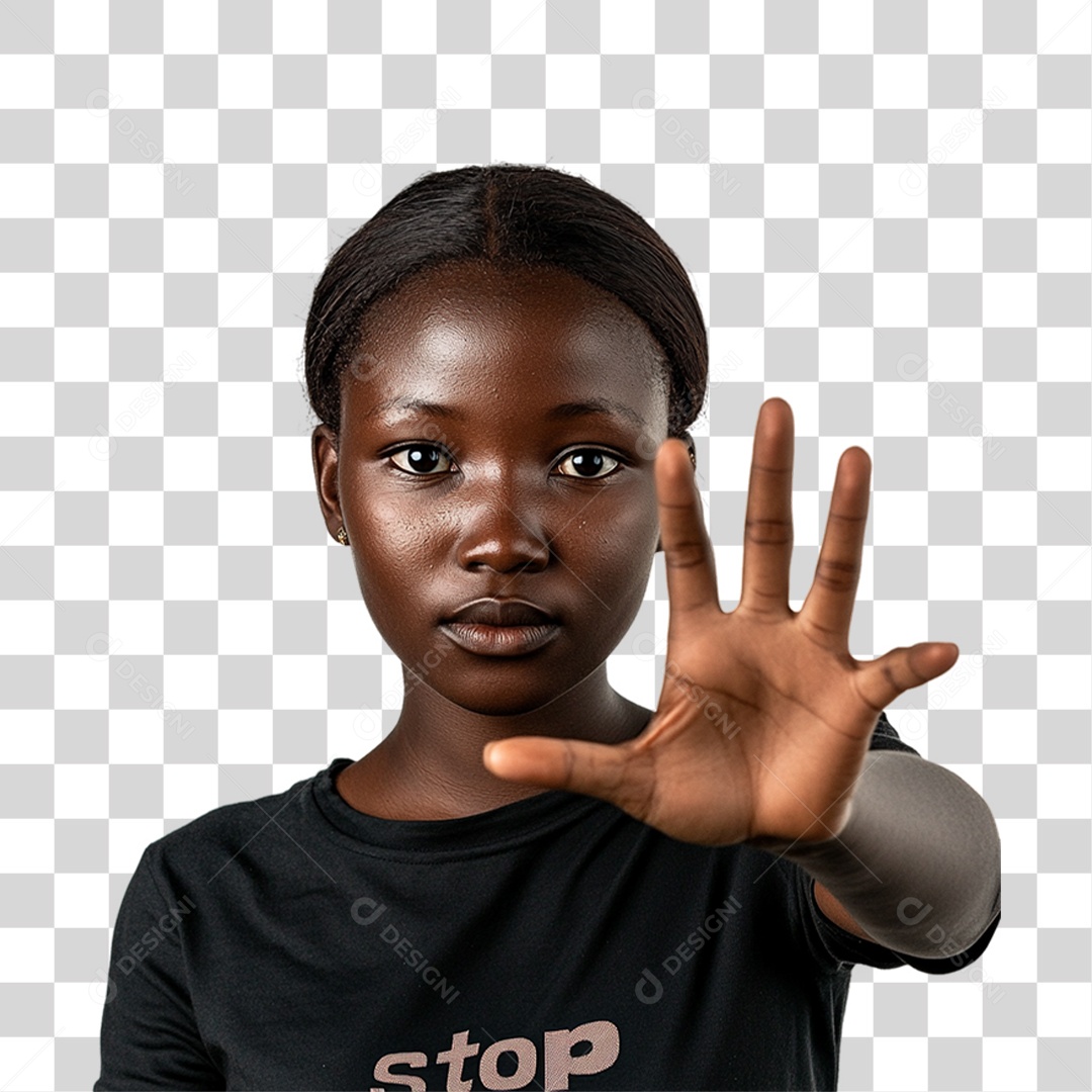 Imagem Mulher Negra Dia da Consciência Negra PNG Transparente