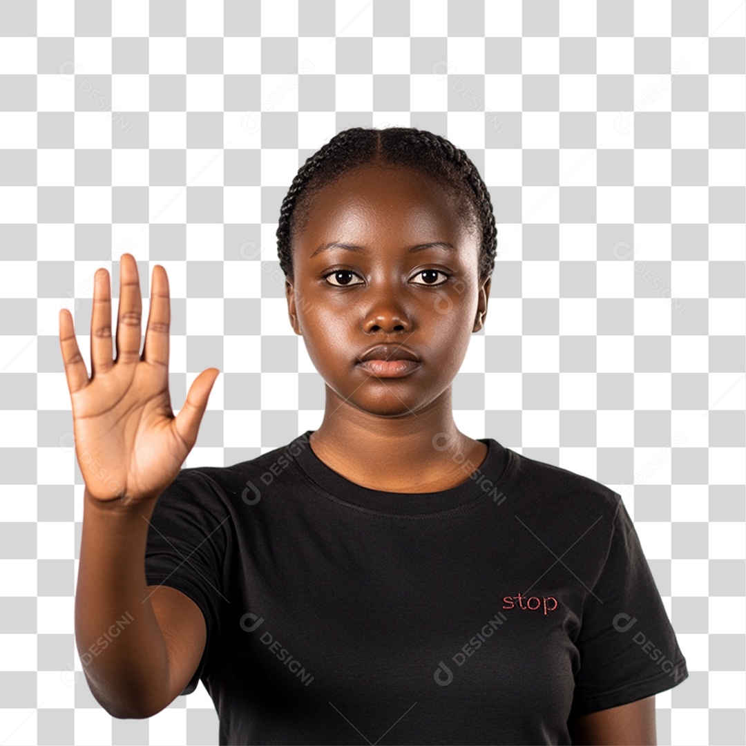 Imagem Mulher Negra Dia da Consciência Negra PNG Transparente
