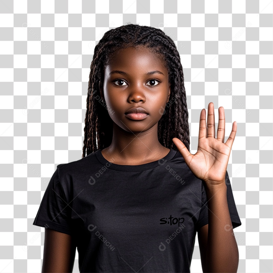 Imagem Mulher Negra Dia da Consciência Negra PNG Transparente