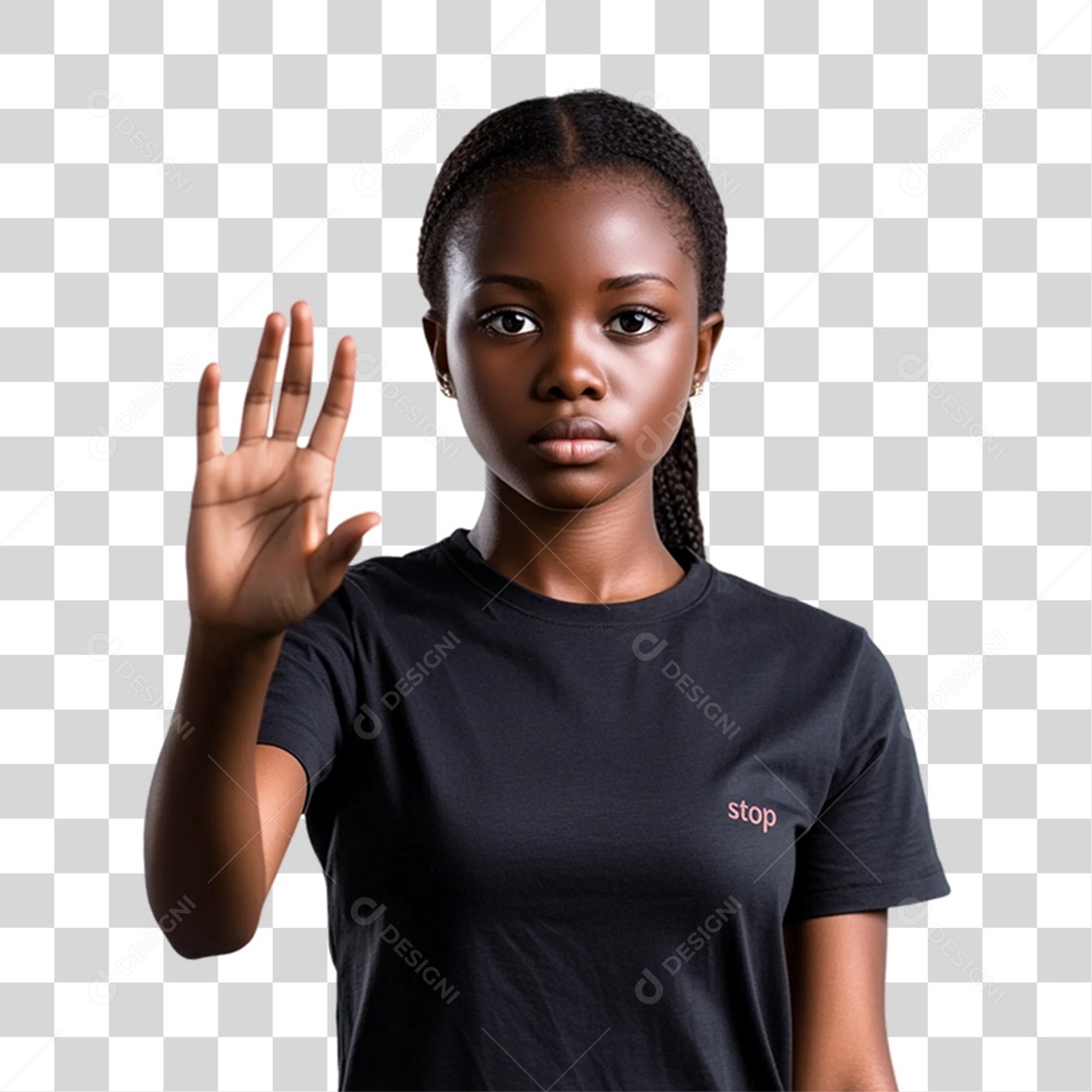 Imagem Mulher Negra Dia da Consciência Negra PNG Transparente