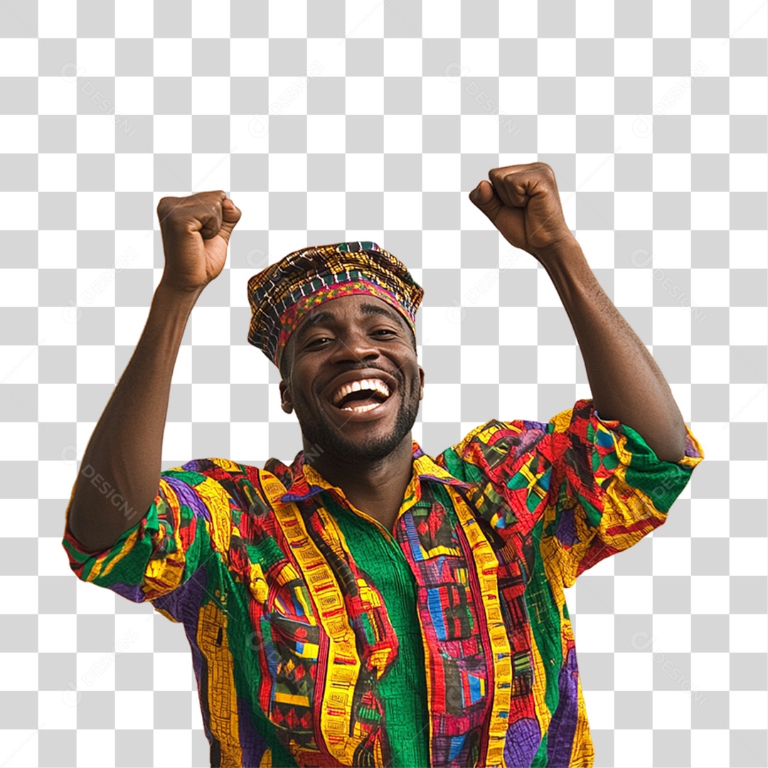 Imagem Homem Negro Dia da Consciência Negra PNG Transparente