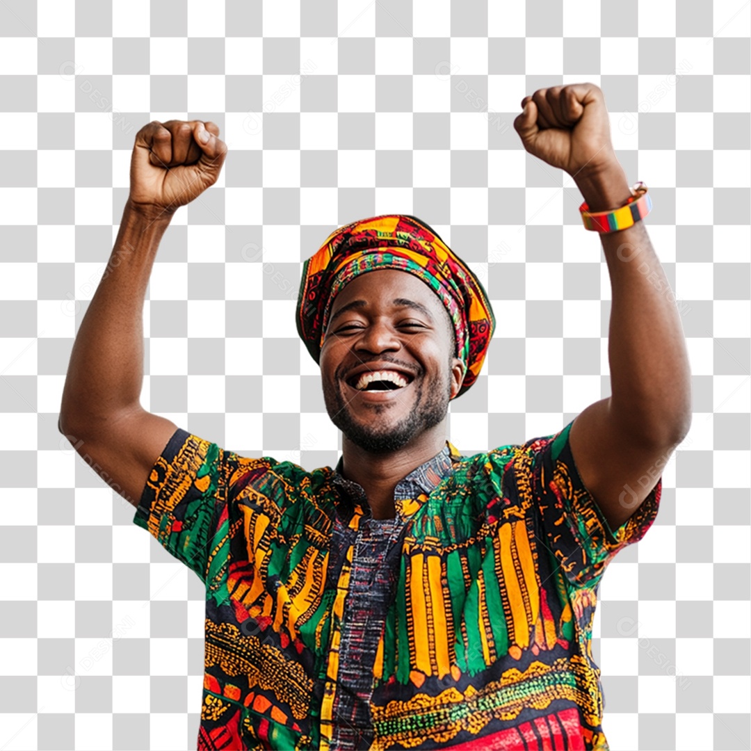 Imagem Homem Negro Dia da Consciência Negra PNG Transparente