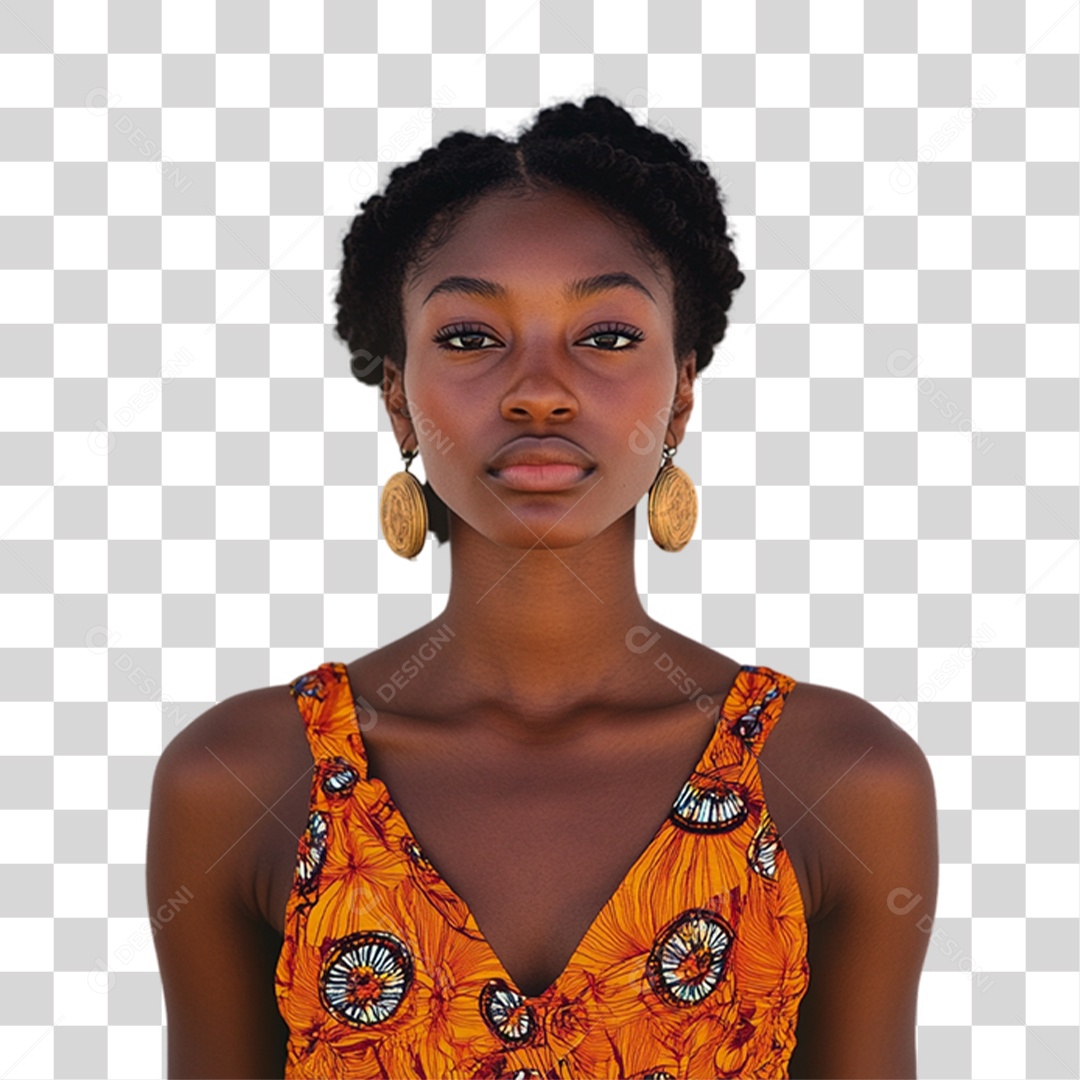 Imagem Mulher Negra Dia da Consciência Negra PNG Transparente