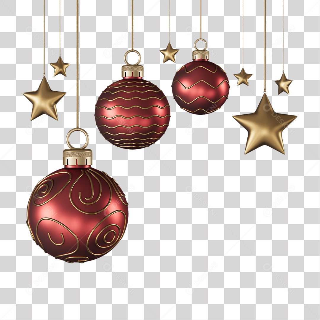 Decorações Enfeites para o Natal PNG Transparente