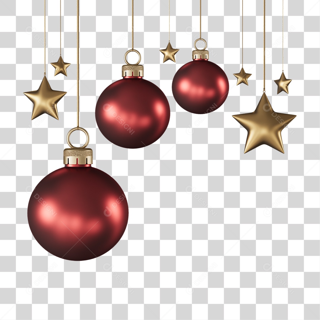 Decorações Enfeites para o Natal PNG Transparente