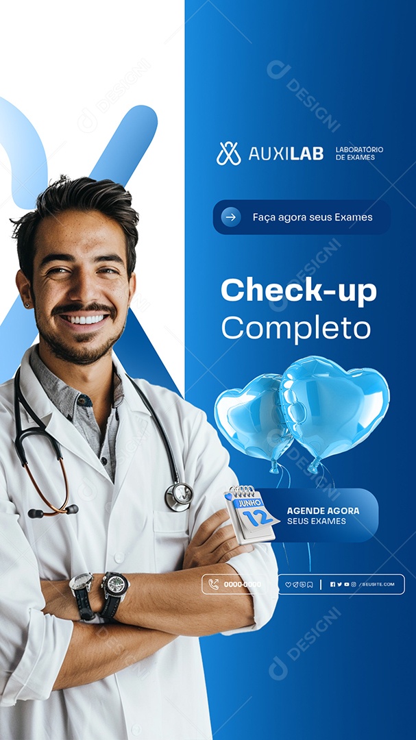 Story Check-up Completo Social Media PSD Editável