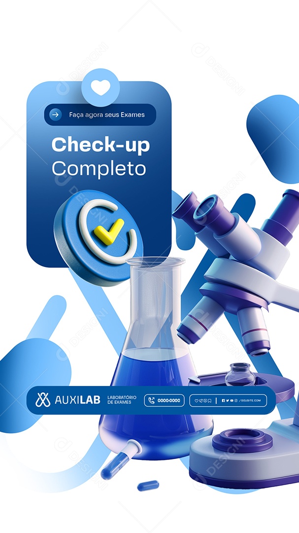 Story Check-up Complete Agoea your Social Media PSD Exams Editable