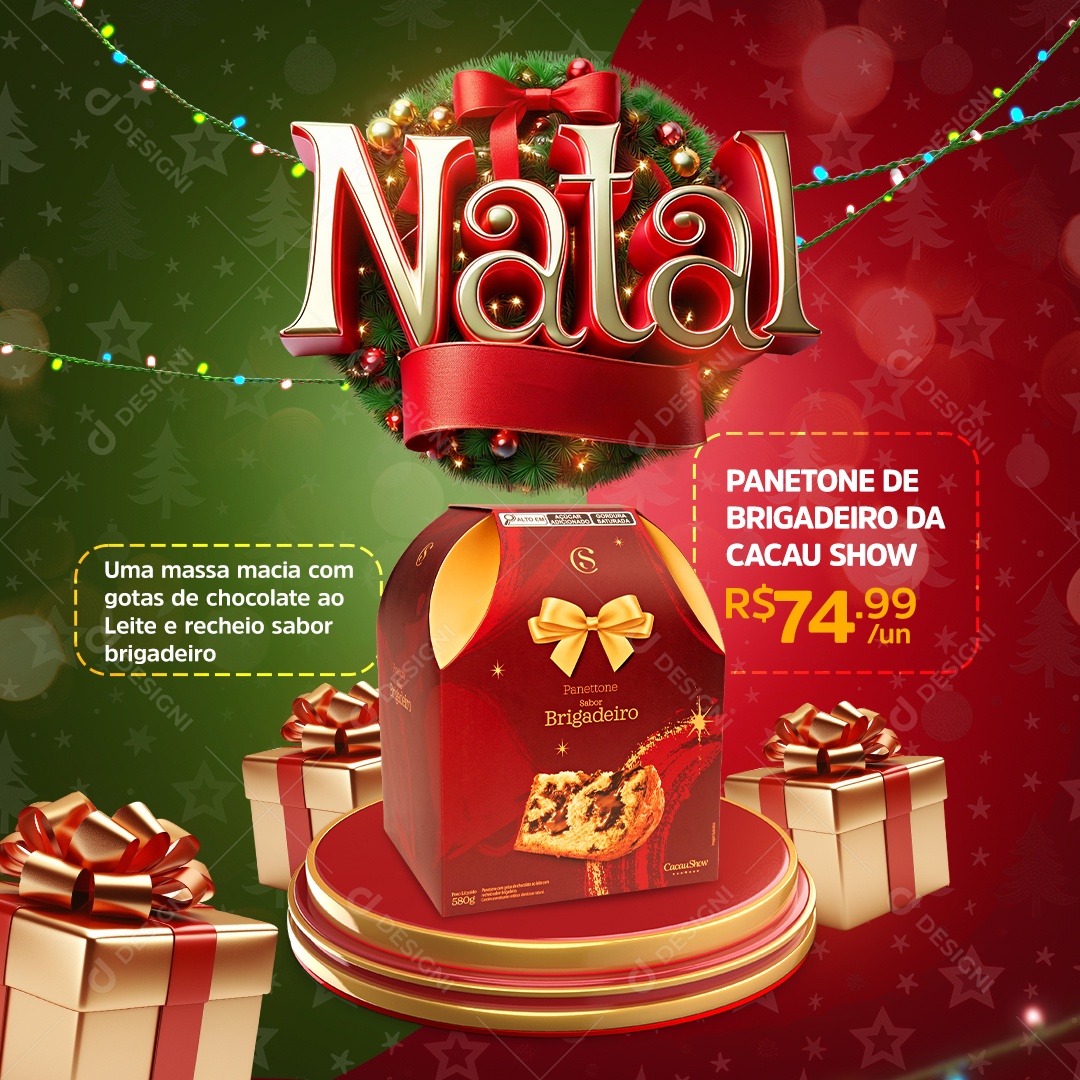 Natal de Ofertas Loja Social Media PSD Editável