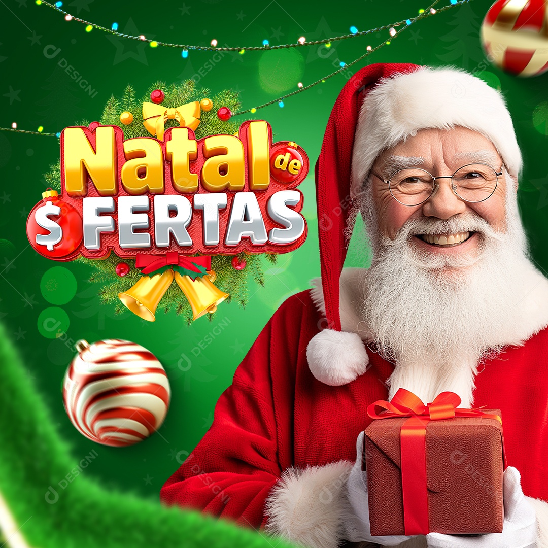 Natal de Ofertas Loja Social Media PSD Editável