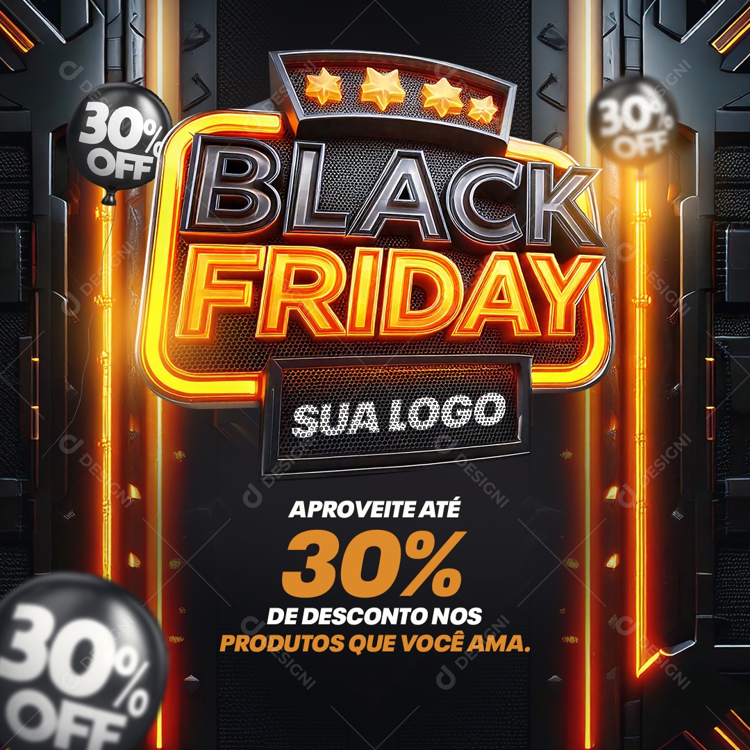 Black Friday Products You Love Social Media PSD Editable