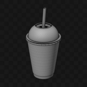 Copo Milkshake - Modelo 3D