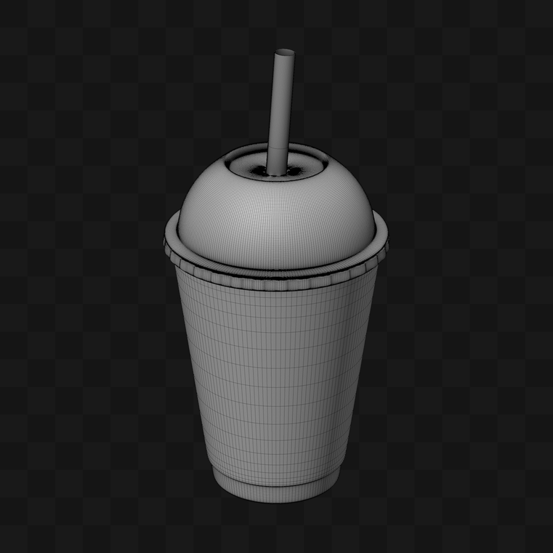 Copo Milkshake - Modelo 3D