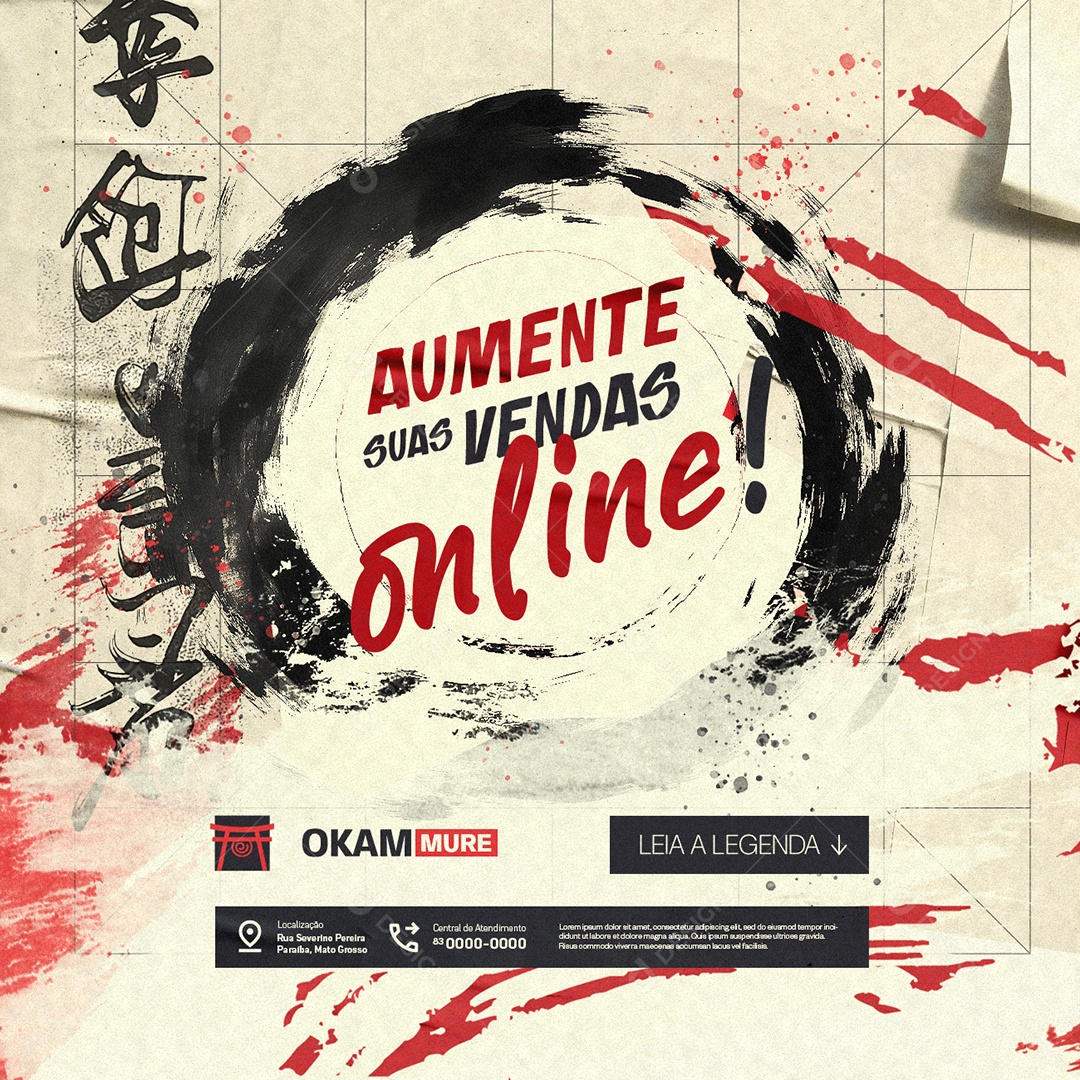 Marketing Digital Aumente suas Vendas Online Social Media PSD Editável