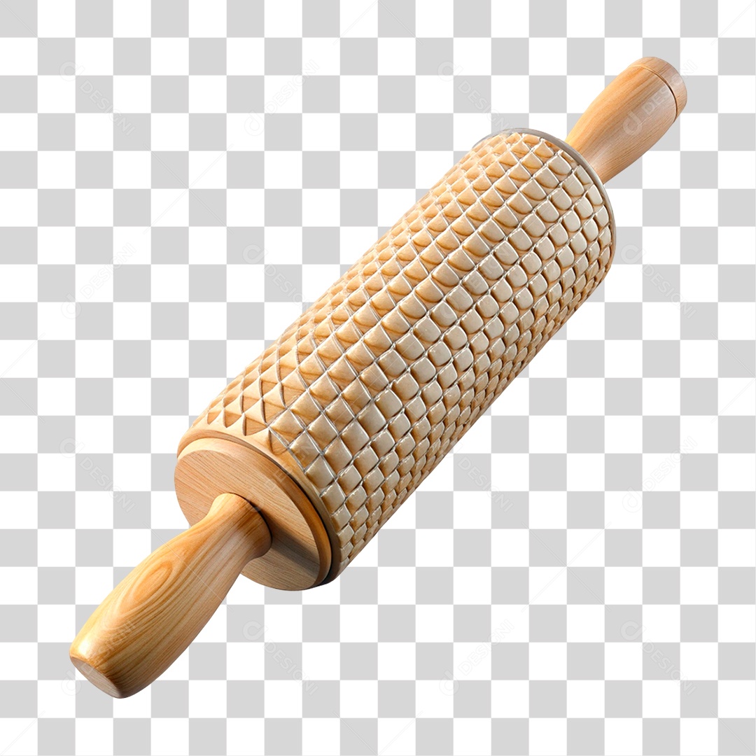 Elemento 3D Rolo PNG Transparente