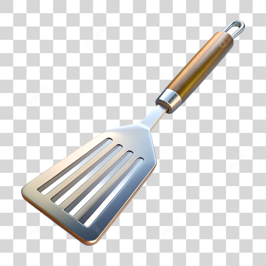 Elemento 3D Espátula PNG Transparente
