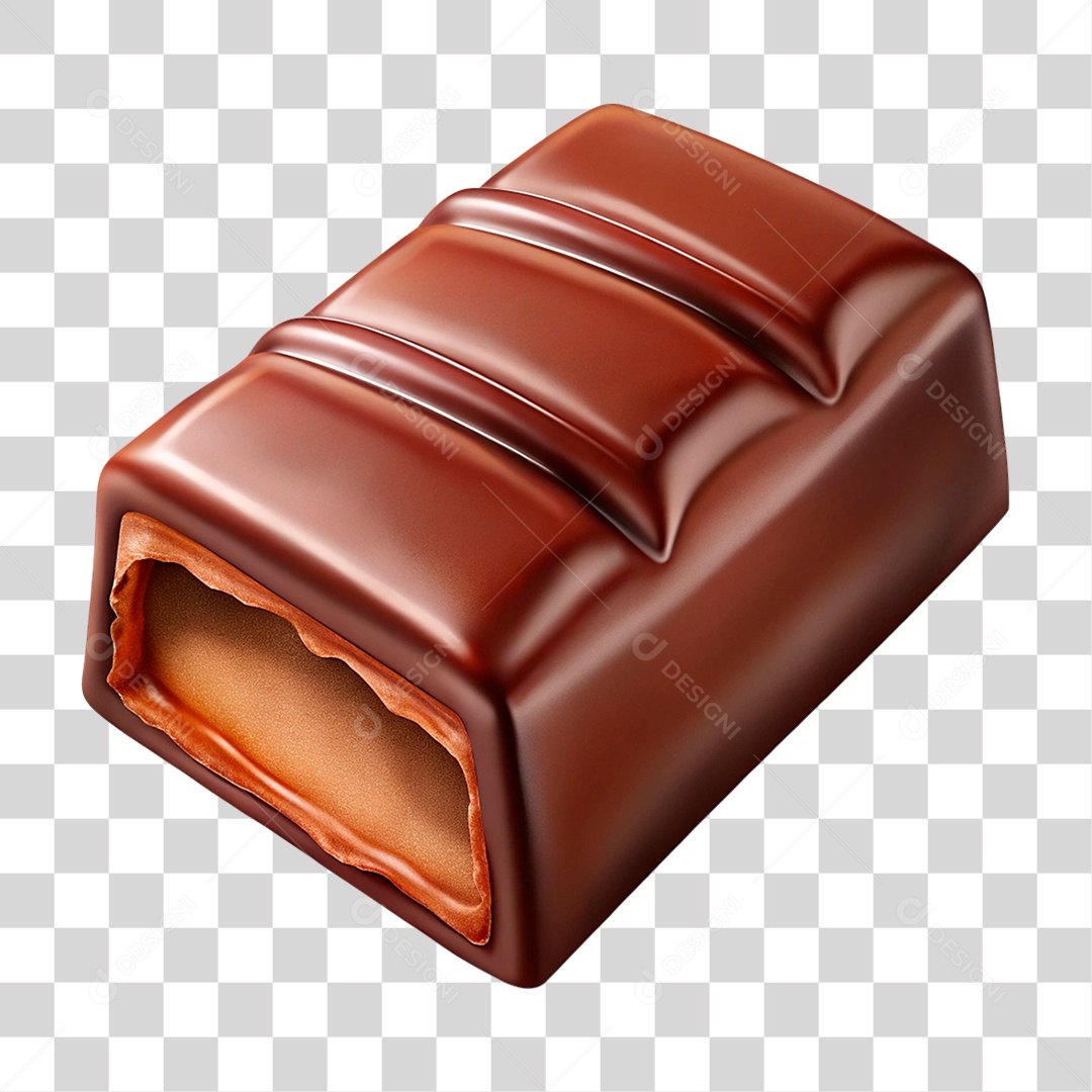 Barra de Chocolate PNG Transparente