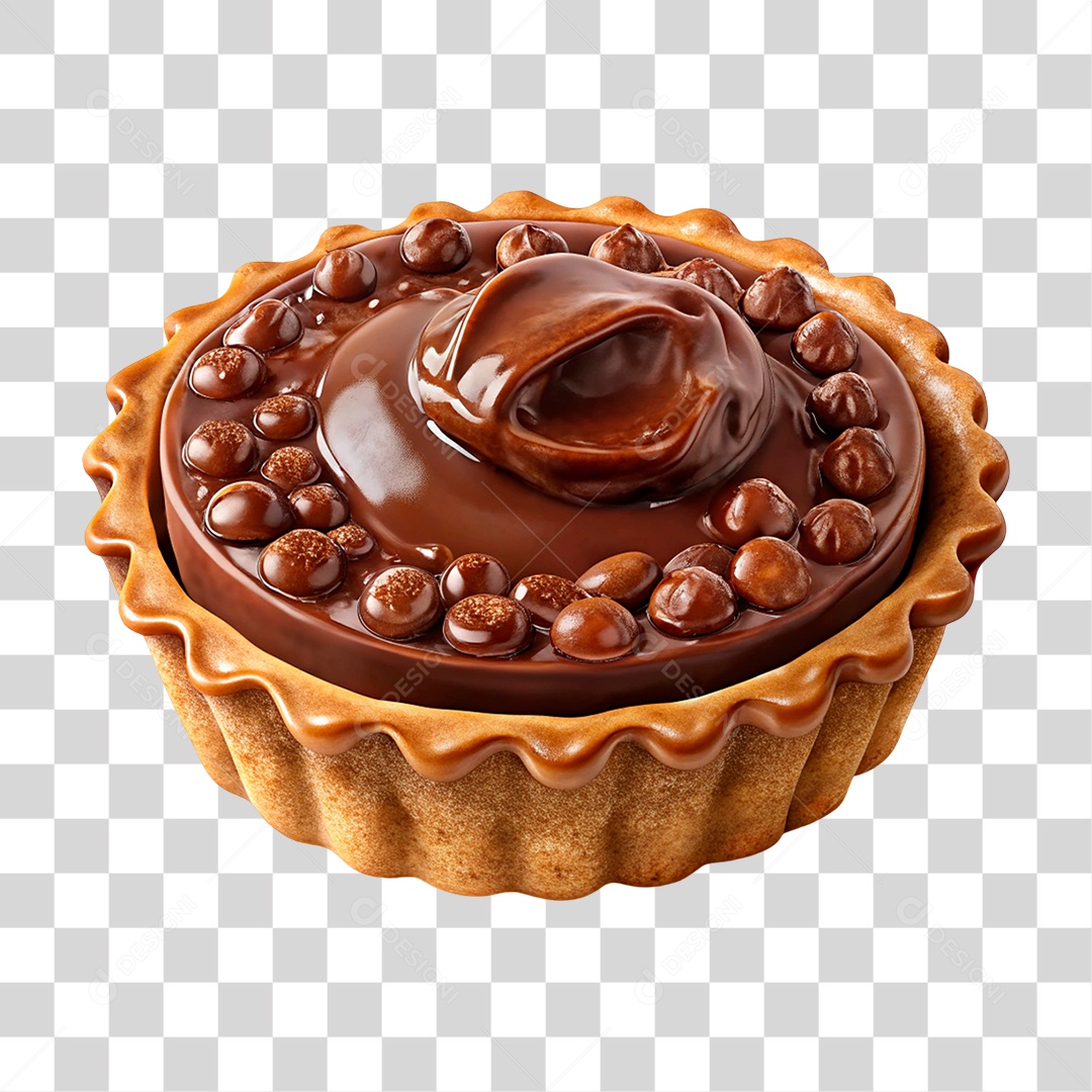 Bolo de Chocolate PNG Transparente