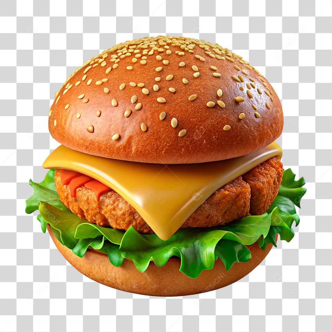 Hambúrguer PNG Transparente
