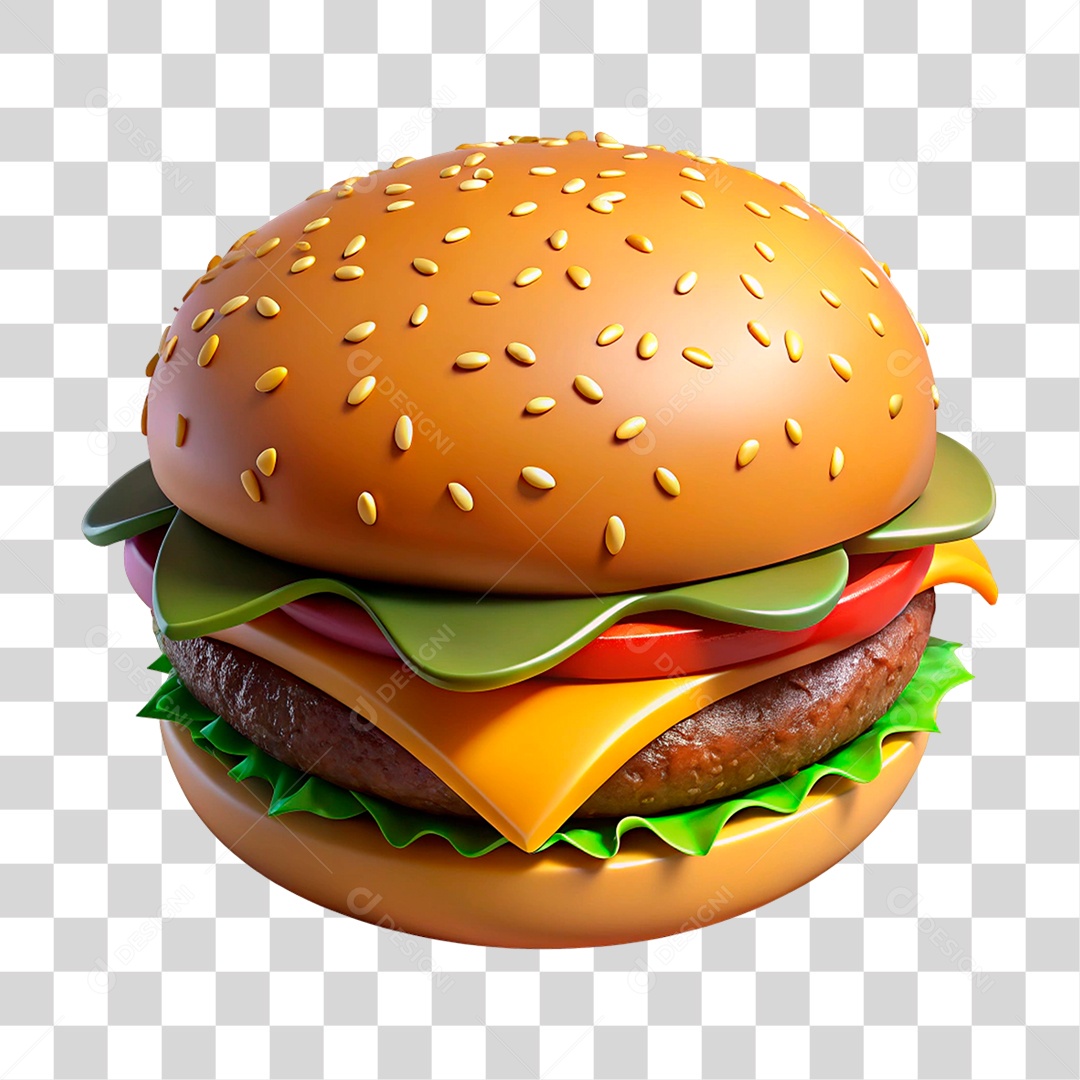 Hambúrguer PNG Transparente