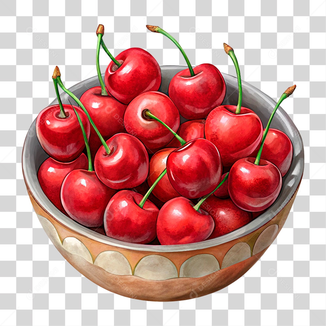 Transparent PNG Cherry Bowl