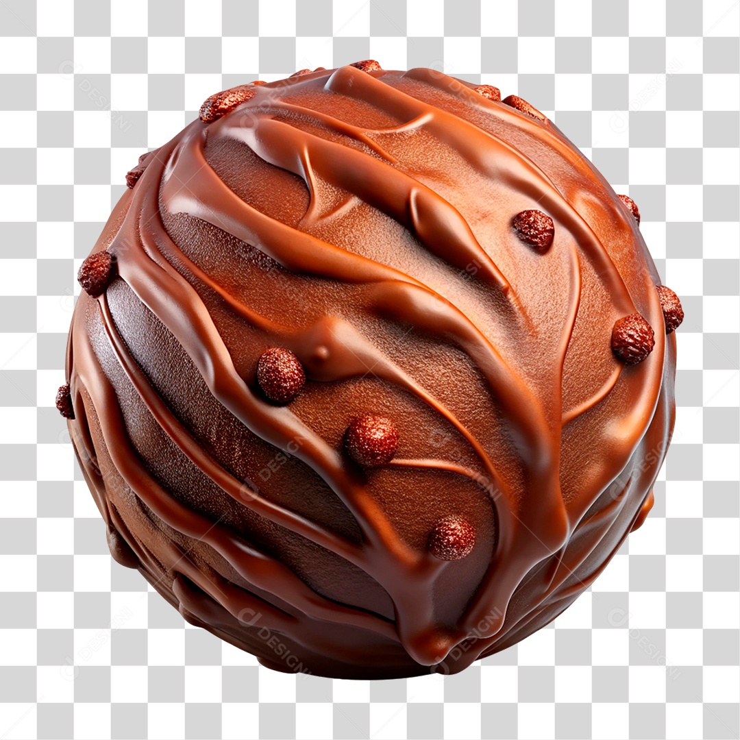 Trufa de Chocolate PNG Transparente