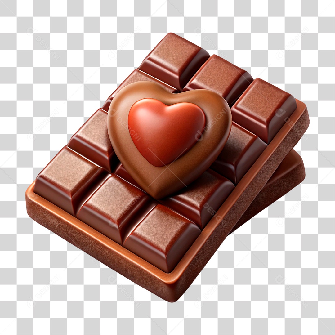 Barra de Chocolate PNG Transparente