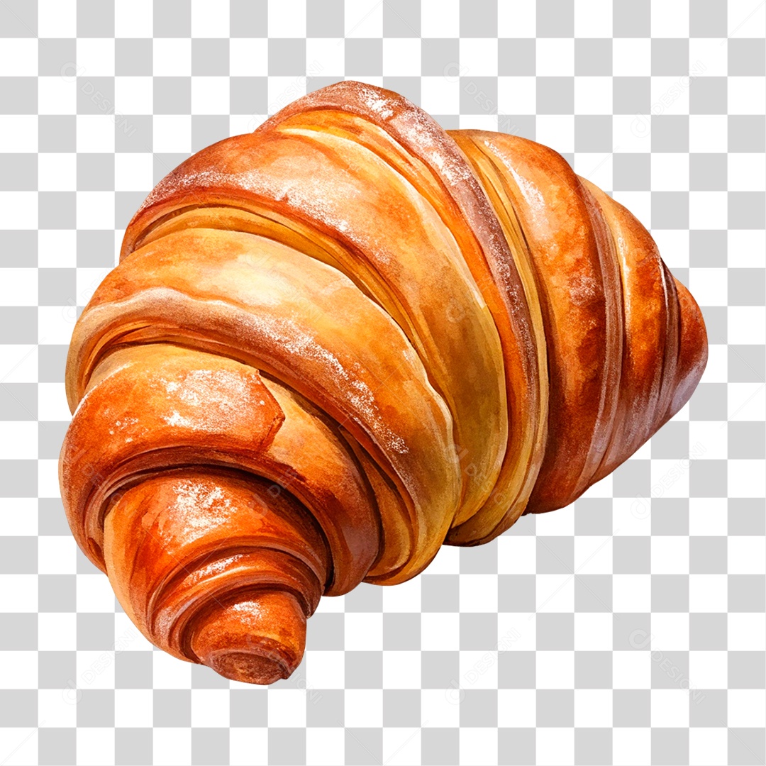 Delicioso Croissant PNG Transparente