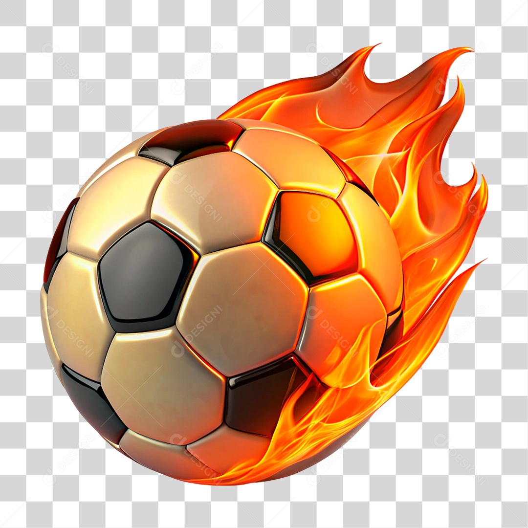Bola Com Fogo PNG Transparente