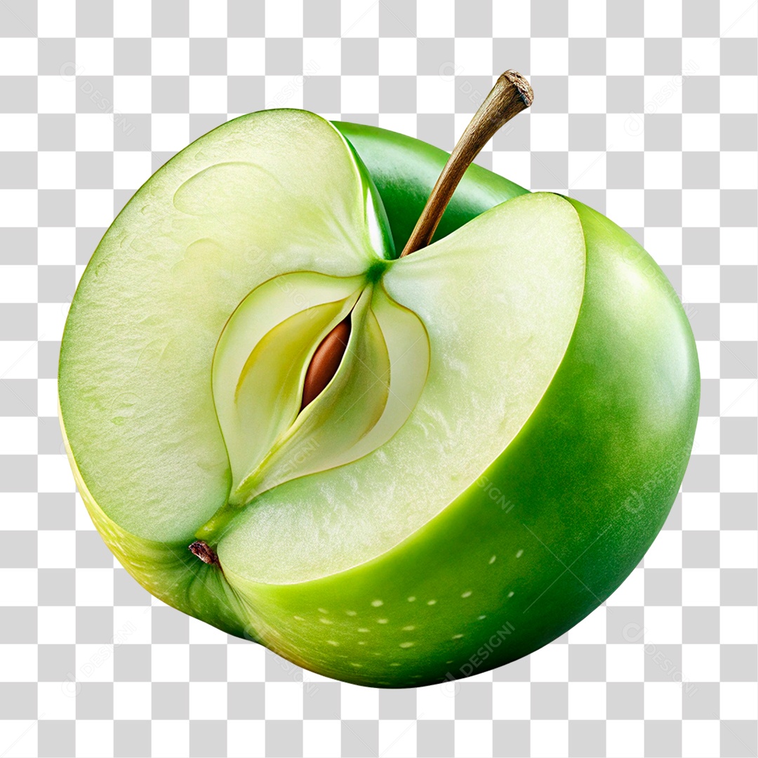 Maçã Verde PNG Transparente