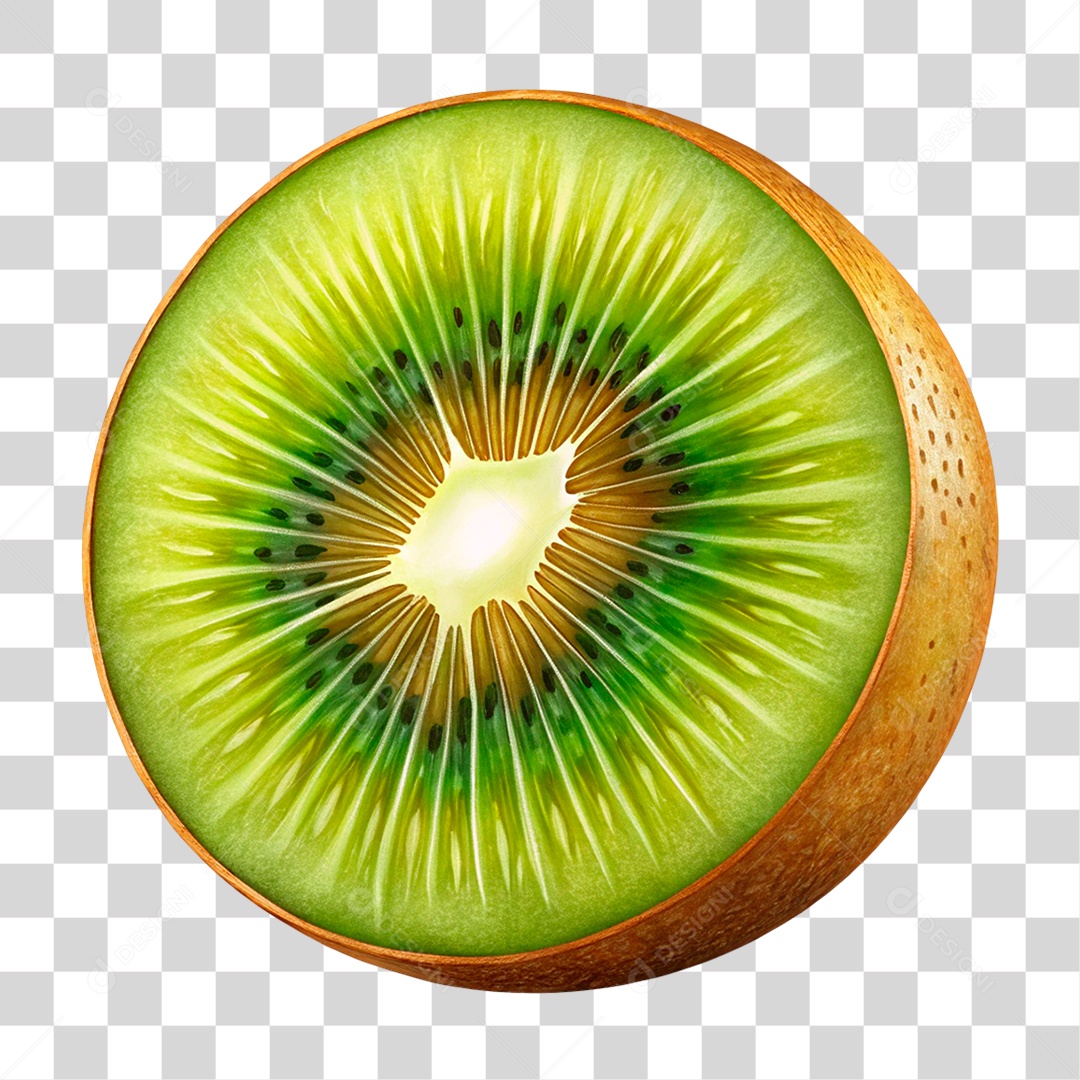 Kiwi Partido ao Meio PNG Transparente