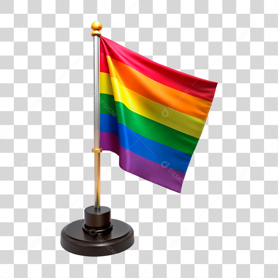 Mão Segurando Bandeira PNG Transparente