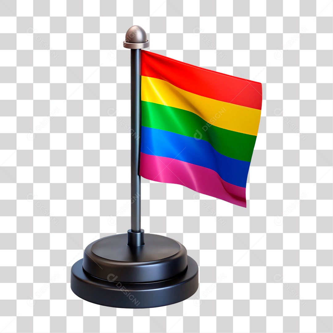 Mão Segurando Bandeira PNG Transparente