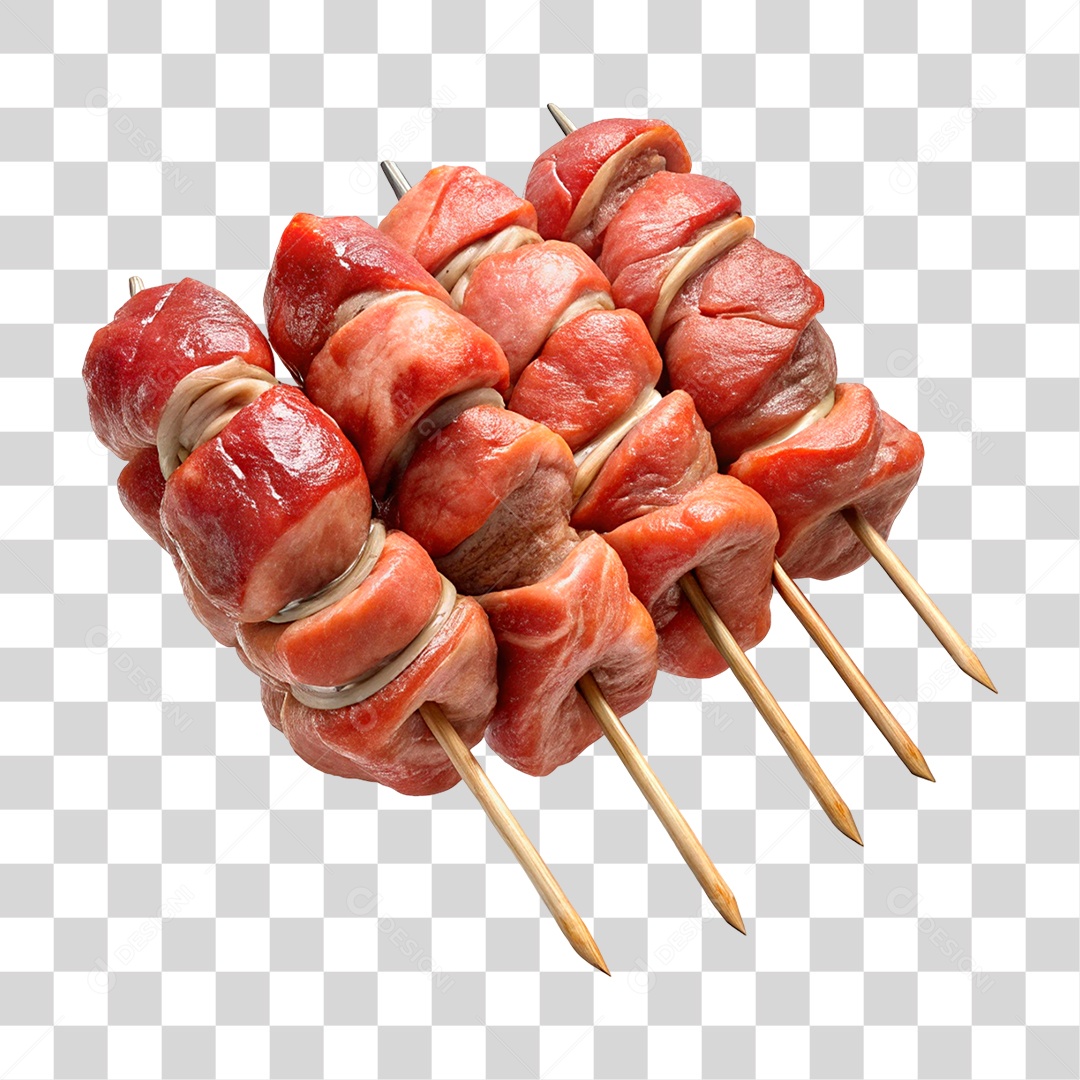 Espetinho de Carne PNG Transparente