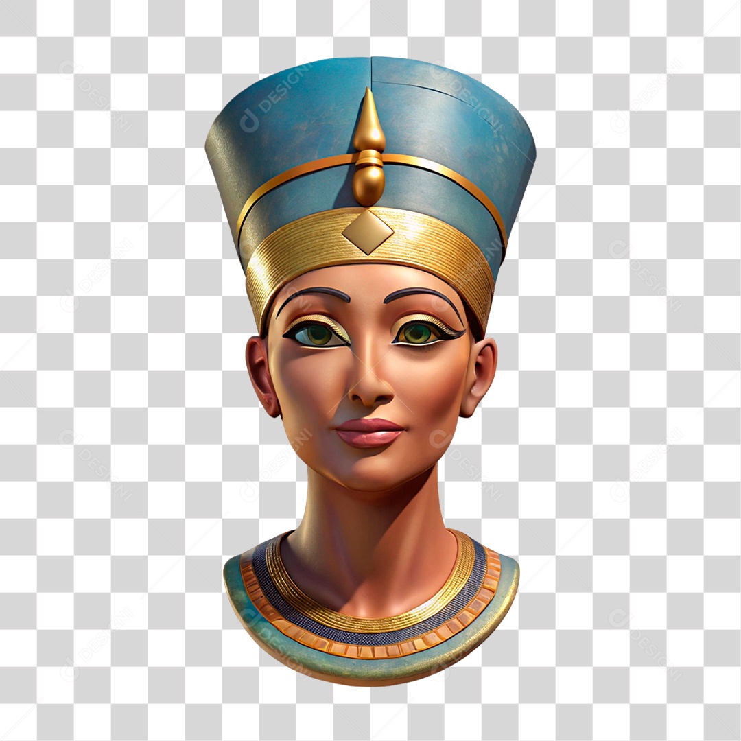 Busto de Nefertiti PNG Transparente