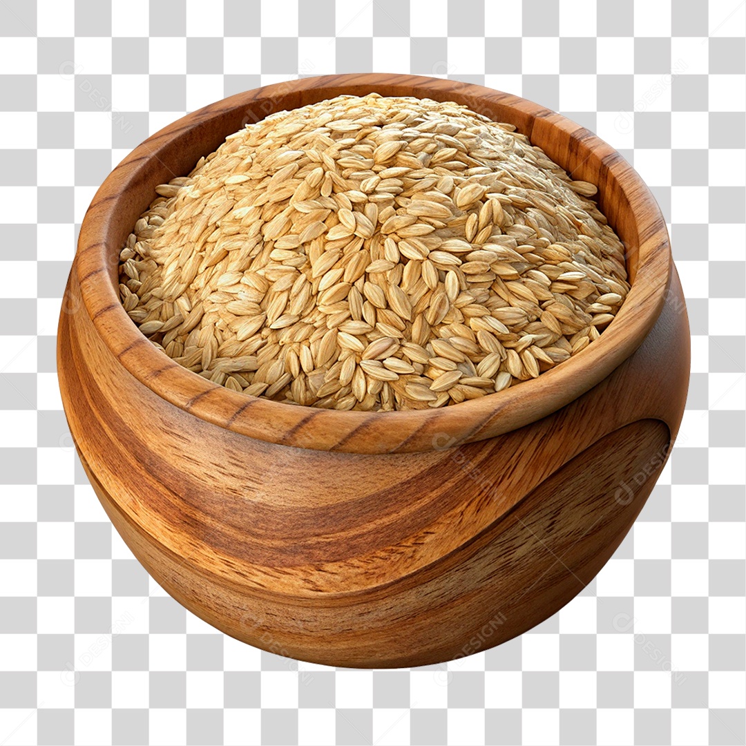 Tigela de Arroz Integral PNG Transparente