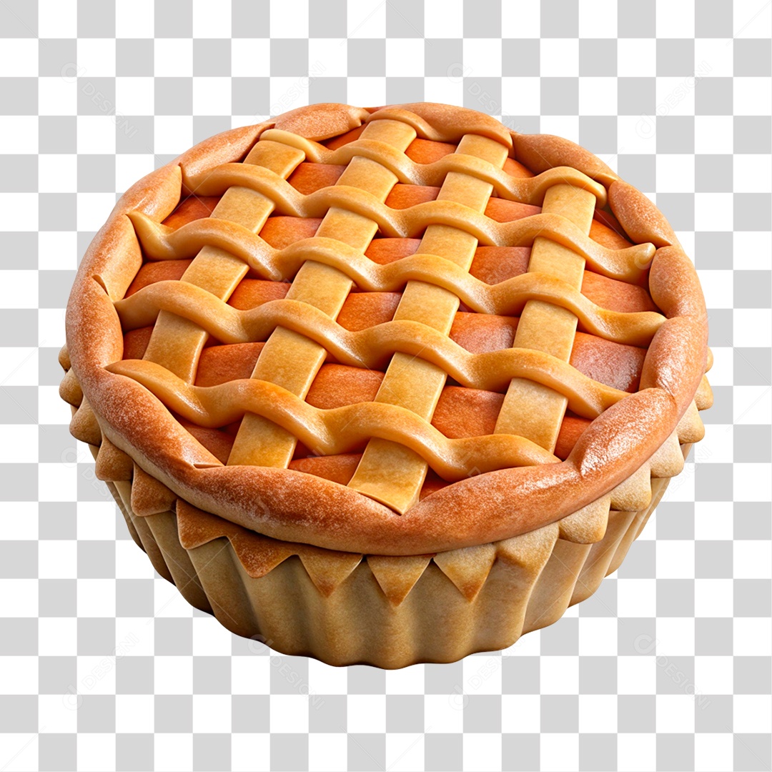 Torta de Maçã PNG Transparente