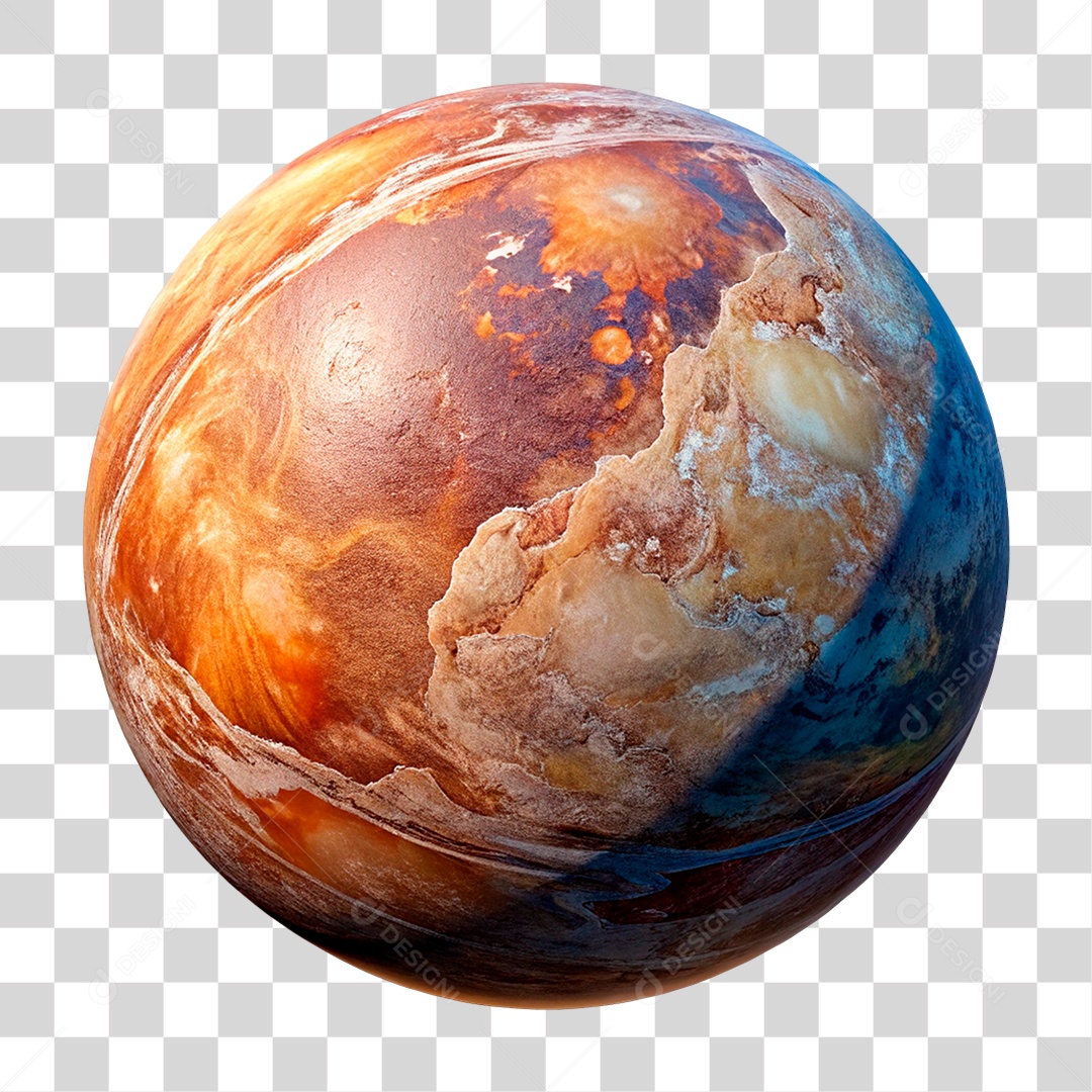 Planeta Marte PNG Transparente