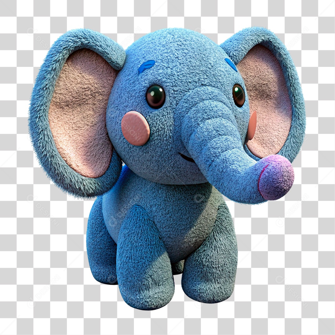 Elefante de Pelúcia PNG Transparente