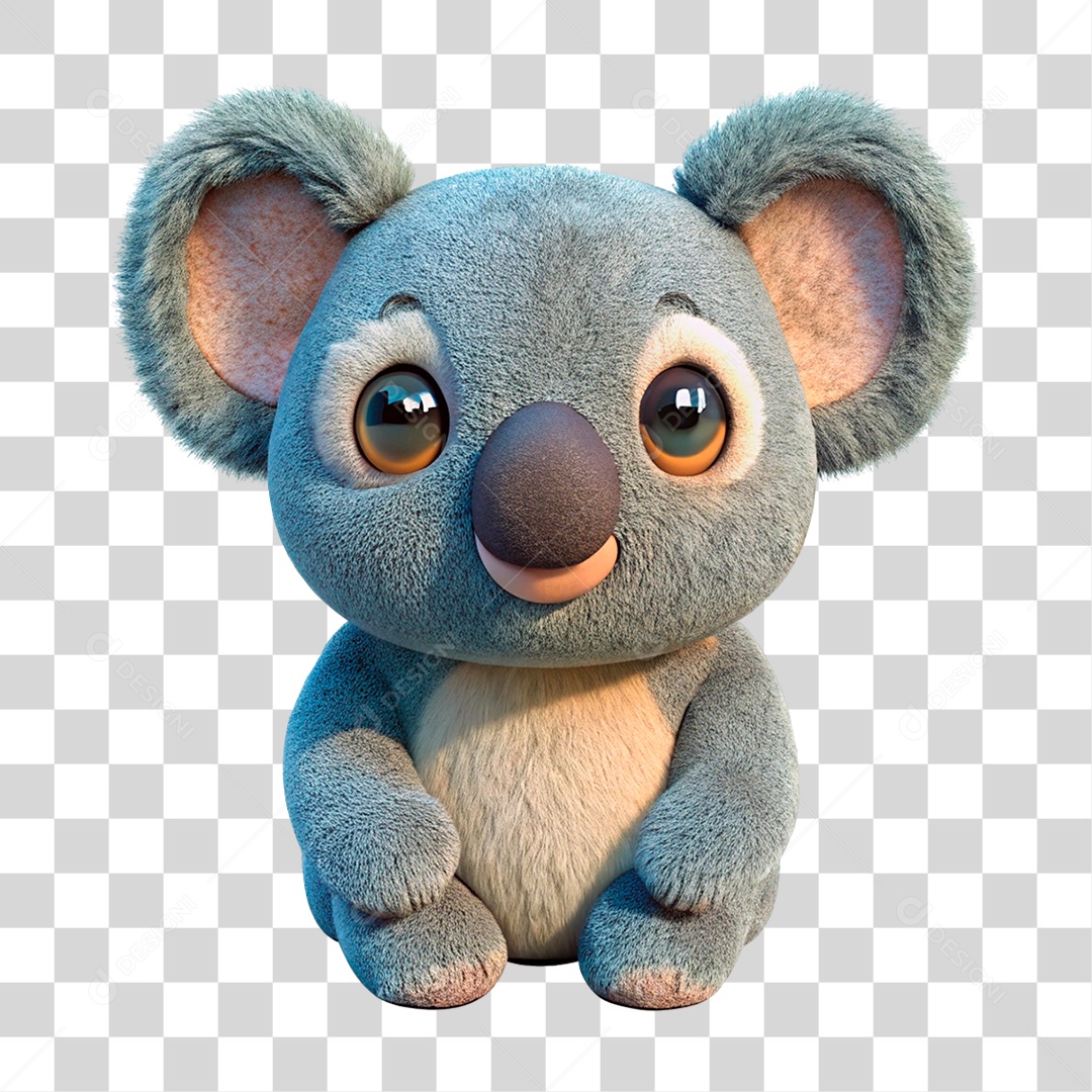 Coala de Pelúcia PNG Transparente