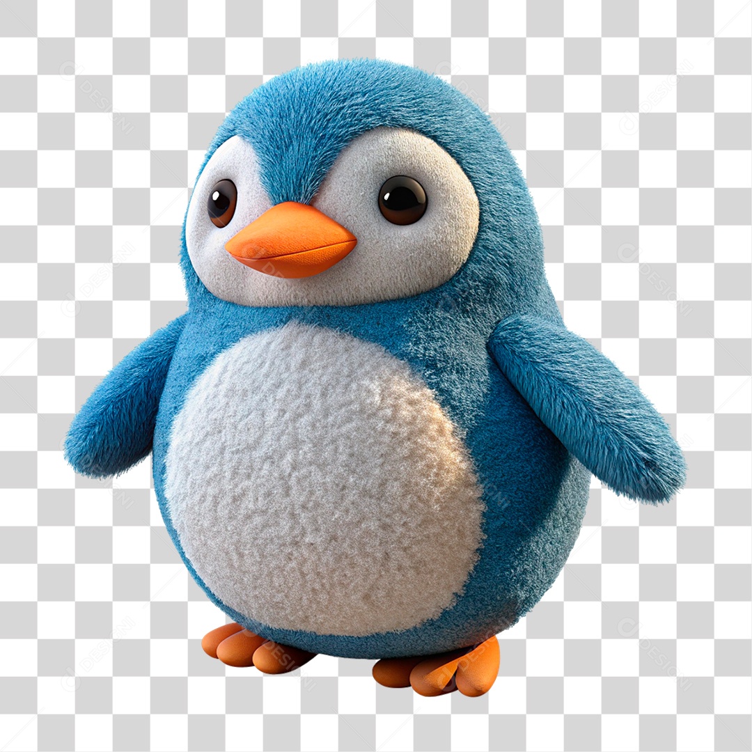Pinguim de Pelúcia PNG Transparente