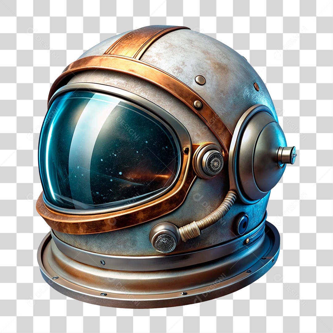 Capacete de Astronauta PNG Transparente