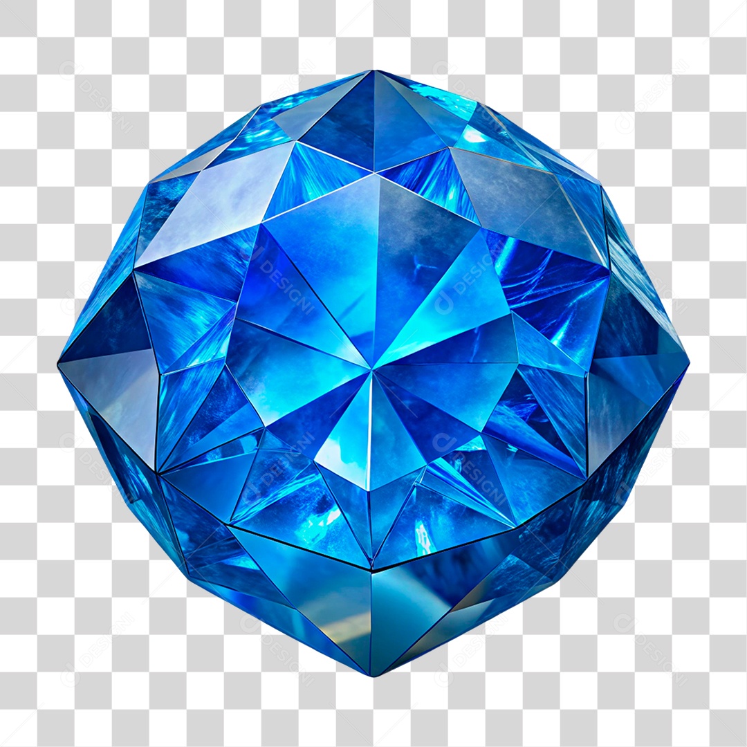 Pedra Preciosa Azul PNG Transparente