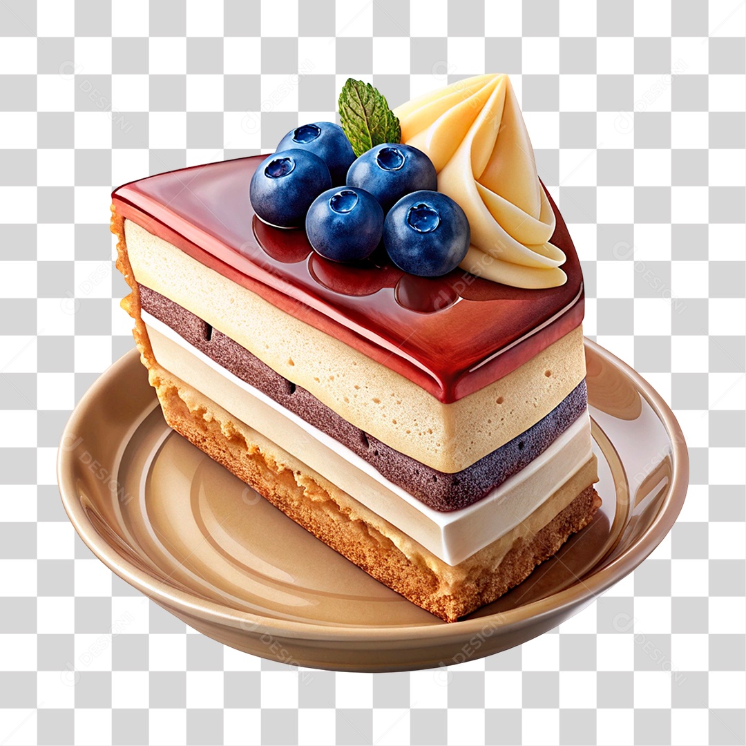 Fatia de Bolo PNG Transparente