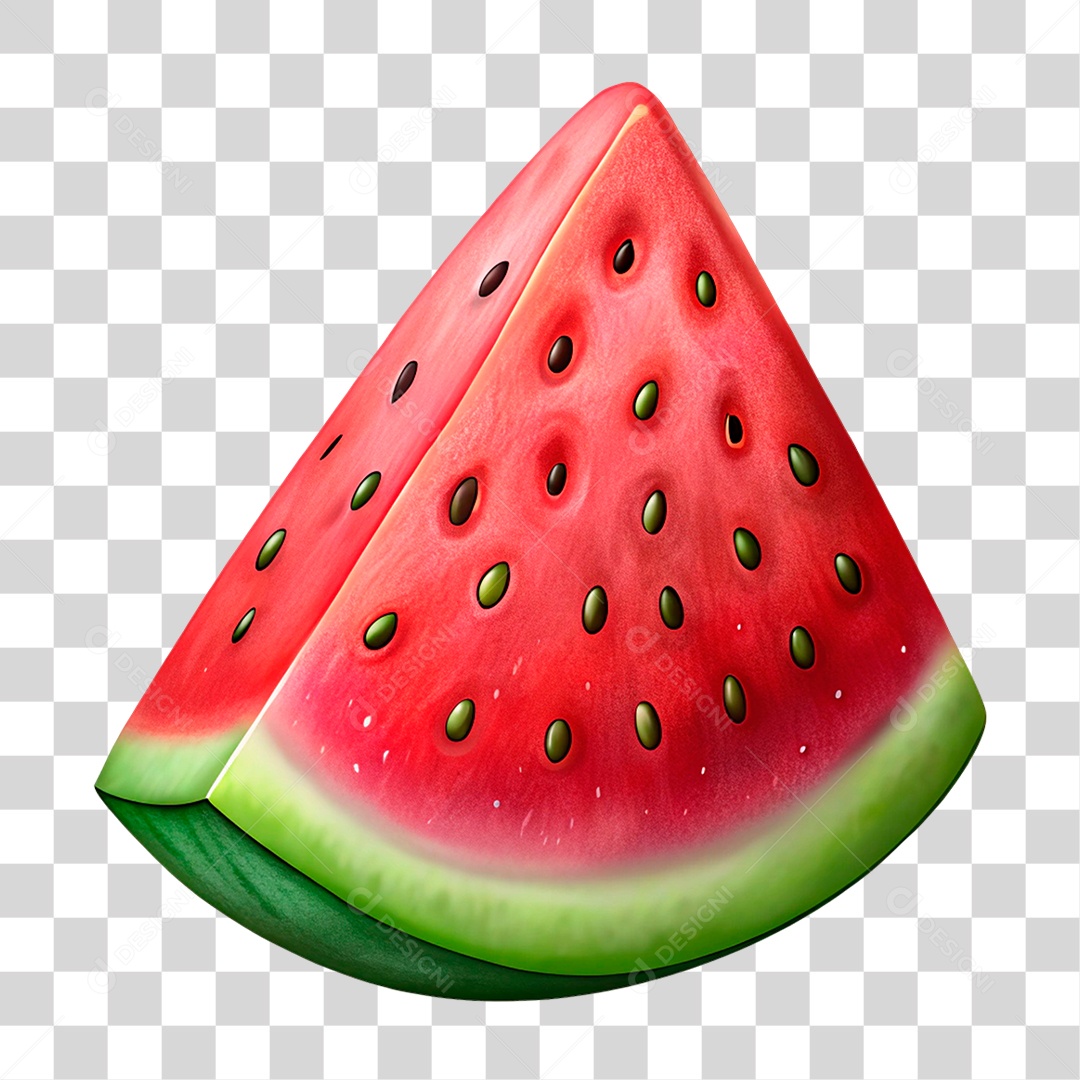 Fatia de Melancia PNG Transparente